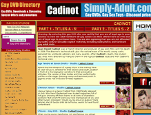 Tablet Screenshot of cadinot.co.uk